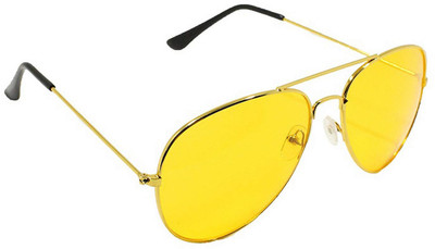 Redleaf Aviator Sunglasses(For Men, Yellow)