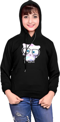 Skyfly Full Sleeve Applique Girls Sweatshirt