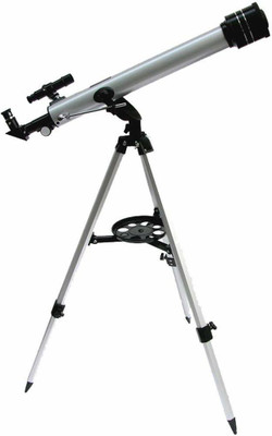 lukzer 1PC High Power Land and Sky Watching Astronomical Telescope Refractor Optical Glass Metal Tube with Tripod Multi Magnification for Kids Adults (F70060) Refracting Telescope(Manual Tracking)
