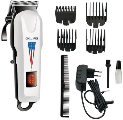 DALING DL-1163 PROFESSIONAL RECHARGABLE CLIPPER LCD DISPLAY Trimmer 90 min  Runtime 6 Length Settings(Multicolor)