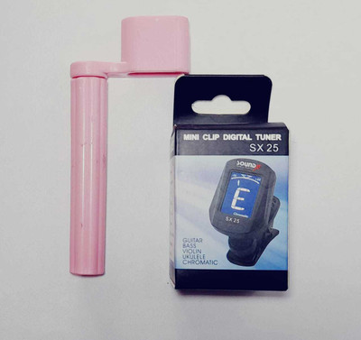 ukule GUITAR STRING WINDER SOUND X TUNE Manual Digital Tuner(Chromatic: Yes, Pink, Black)