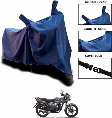 KEDIT Two Wheeler Cover for Universal For Bike(Shine, Blue)