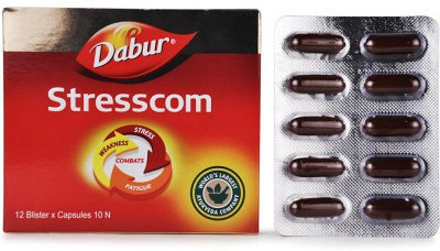 Dabur Stresscom Capsules (120caps) 1 Piece(120 Capsules)