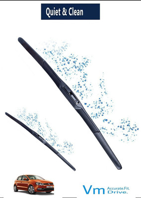 VM Carparts Natural rubber Windshield Wiper(50 cm, Passenger And Driver Side Wipers)