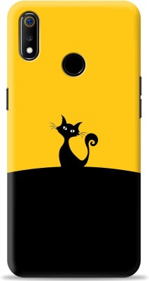 Crafter Back Cover for Realme 3(Black, Yellow, Shock Proof, Pack of: 1)