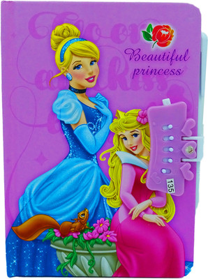 dishvy Princess Regular Diary bind 200 Pages(Yellow)