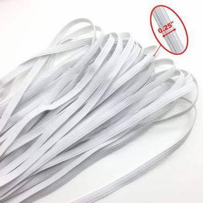dinojames Knitted White Elastic(30 m)