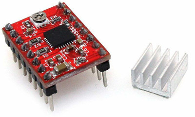 TRUSTECH A4988 Compatible Stepper Motor Diver Module with Heat Sink for 3D Printer Controller Electronic Components Electronic Hobby Kit