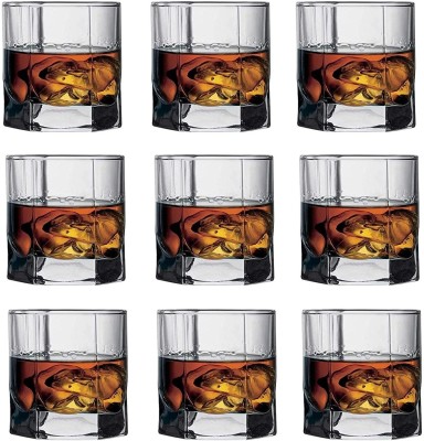 Somil (Pack of 9) Multipurpose Drinking Glass -B1023 Glass Set Water/Juice Glass(150 ml, Glass, Clear)