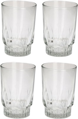Somil (Pack of 4) Multipurpose Drinking Glass -B693 Glass Set Water/Juice Glass(200 ml, Glass, Clear)