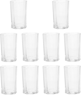 AFAST (Pack of 10) E_Gloss-A10 Glass Set Water/Juice Glass(160 ml, Glass, Clear)