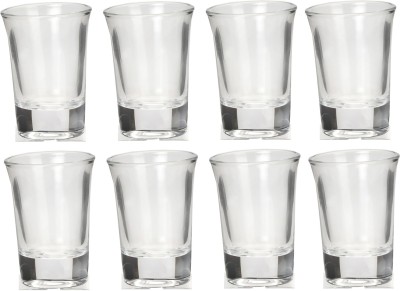 AFAST (Pack of 8) E_Glass-DC8 Glass Set Shot Glass(30 ml, Glass, Clear)