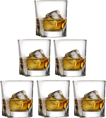 AFAST (Pack of 6) E_FNGlass-Q6 Glass Set Water/Juice Glass(180 ml, Glass, Clear)