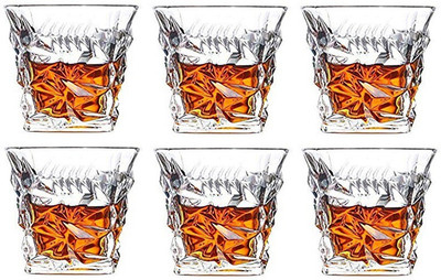Somil (Pack of 6) Multipurpose Drinking Glass -B551 Glass Set Whisky Glass(250 ml, Glass, Clear)