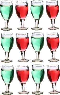 AFAST (Pack of 12) E_Wine-R12 Glass Set Wine Glass(200 ml, Glass, Clear)