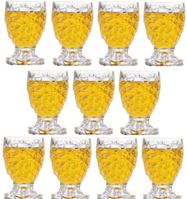 Somil (Pack of 11) Multipurpose Drinking Glass -B521 Glass Set Shot Glass(140 ml, Glass, Clear)