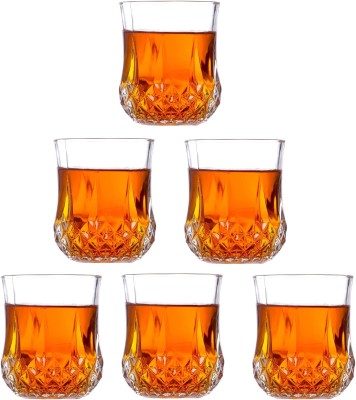 Somil (Pack of 6) Multipurpose Drinking Glass -B539 Glass Set Water/Juice Glass(200 ml, Glass, Clear)