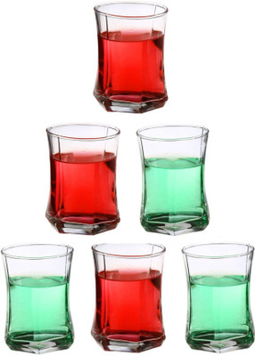 Somil (Pack of 6) Multipurpose Drinking Glass -B635 Glass Set Water/Juice Glass(280 ml, Glass, Clear)