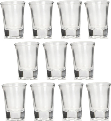 Somil (Pack of 11) Multipurpose Drinking Glass -B810 Glass Set Shot Glass(30 ml, Glass, Clear)