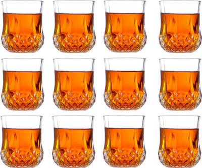 Somil (Pack of 12) Multipurpose Drinking Glass -B534 Glass Set Water/Juice Glass(200 ml, Glass, Clear)