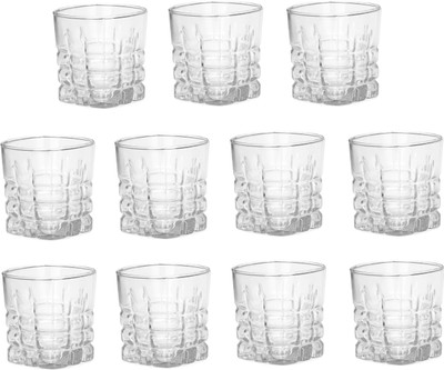 Somil (Pack of 11) Multipurpose Drinking Glass -B870 Glass Set Water/Juice Glass(200 ml, Glass, Clear)
