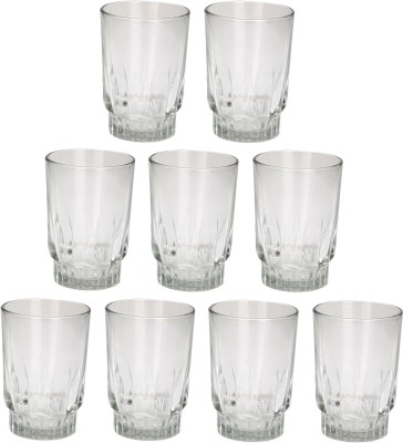 AFAST (Pack of 9) E_GGlass- F9 Glass Set Water/Juice Glass(180 ml, Glass, Clear)