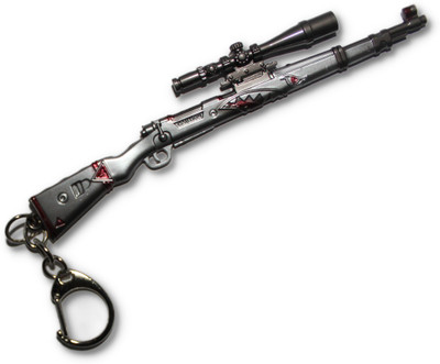 MAG BEE PUBG kar98 (Grey-Red Eagle finish -multicolour) - special edition Key Chain