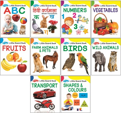 GoodsNet Gift Pack 10 Board Books | My First Library Box Little Board Books For Little Ones (Pack Of 10 Board Book)(Multicolor)