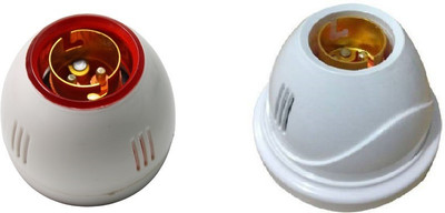 JELECTRICALS Red Ring Bulb Holder and White Fancy Bulb Holder Pack of 2 Plastic Light Socket(Pack of 2)
