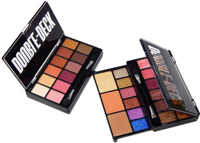 GFSU Professional Combo Of Double Deck Eyeshadow & Face makeup kit Eyes & Face Highlighter Eyeshadow(Pack of 2)