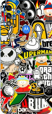 LAMHA Motorola E7 Power Mobile Skin(Ultra Super Sticker Bombing Skin With High Matte Finish.)
