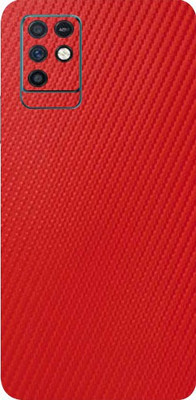 BUGGU Infinix Note 10, infinix note 10 Mobile Skin(Ultra Super Red Carbon Fiber Skin With High Matte Finish., Mobile Skin (Back+Side+Camera))