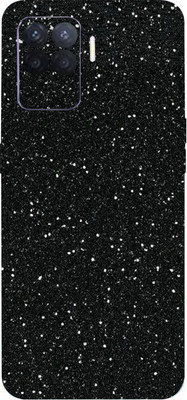BUGGU Oppo F19 Pro, oppo f19 pro Mobile Skin(Ultra Super Black Glitter Skin With High Matte Finish., Mobile Skin (Back+Side+Camera))