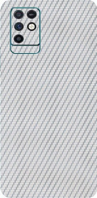 AsSkin Infinix Note 10, infinix note 10 Mobile Skin(Ultra Super Silver Caarbon Fiber Skin With High Matte Finish..)