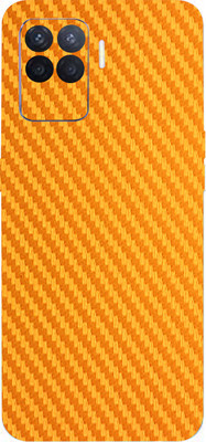 BUGGU Oppo F19 Pro, oppo f19 pro Mobile Skin(Ultra Super Golden Carbon Fiber Skin With High Matte Finish., Mobile Skin (Back+Side+Camera))