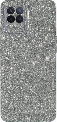 BugguSkin OPPO F19 Pro Mobile Skin(Ultra Super Grey Glitter Skin With High Matte Finish., Mobile Skin (Back+Side+Camera))
