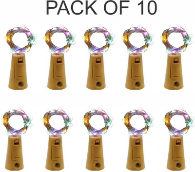 XIRE 21 LEDs 1.96 m Multicolor Steady String Rice Lights(Pack of 10)