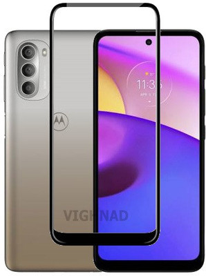 VIGHNAD Edge To Edge Tempered Glass for Motorola G51 5G, Moto G51, Motorola moto G51 5G(Pack of 1)