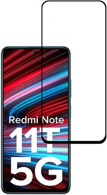 ISAAK Edge To Edge Tempered Glass for Redmi Note 11T 5G Edge to Edge, Full Glue, 11D Tempered Glass(Pack of 1)