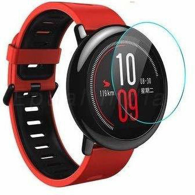 CUBES Screen Guard for Amazfit Pace | 1.34 Inch | Soft and Flexible | Touch Sensitive | Unbreakable | Ultra Thin| Edge To Edge TPU Film ( Not a Tempered Glass )(Pack of 2)