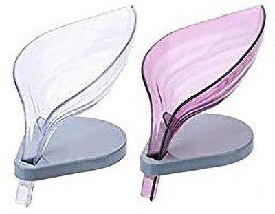 ActrovaX Leaf Shape Soap Dish Case Holder(Multicolor)