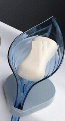 ActrovaX Plastic Beautiful Leaf Shape Soap Dish Case Holder(Multicolor)