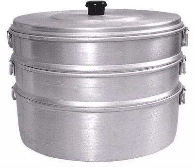 VPSK No 8,Having 3Tier(Used For Only Home 30 Momos BakedAtOnetime) Aluminium Steamer(2.3 L)