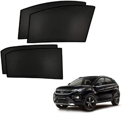 AuTO ADDiCT Side Window Sun Shade For Tata Nexon(Black)