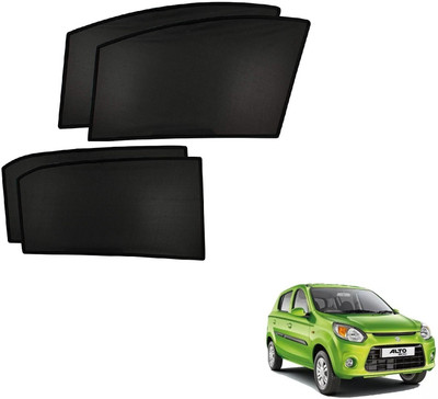 AuTO ADDiCT Side Window Sun Shade For Maruti Suzuki Alto 800(Black)