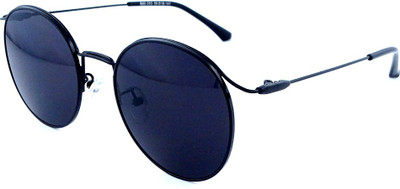 Wilibolo Round Sunglasses(For Men & Women, Black)