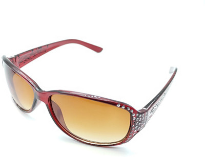 Oceanblaze Oval Sunglasses(For Women, Brown)