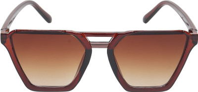 PEKUNIARY Aviator Sunglasses(For Men & Women, Brown)