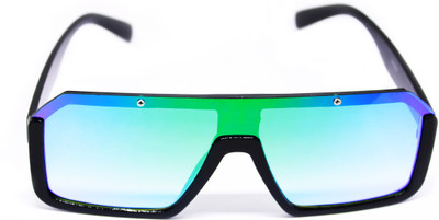 Volany Retro Square Sunglasses(For Men & Women, Blue)