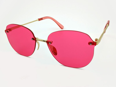 STYLLER Oval Sunglasses(For Women, Pink)